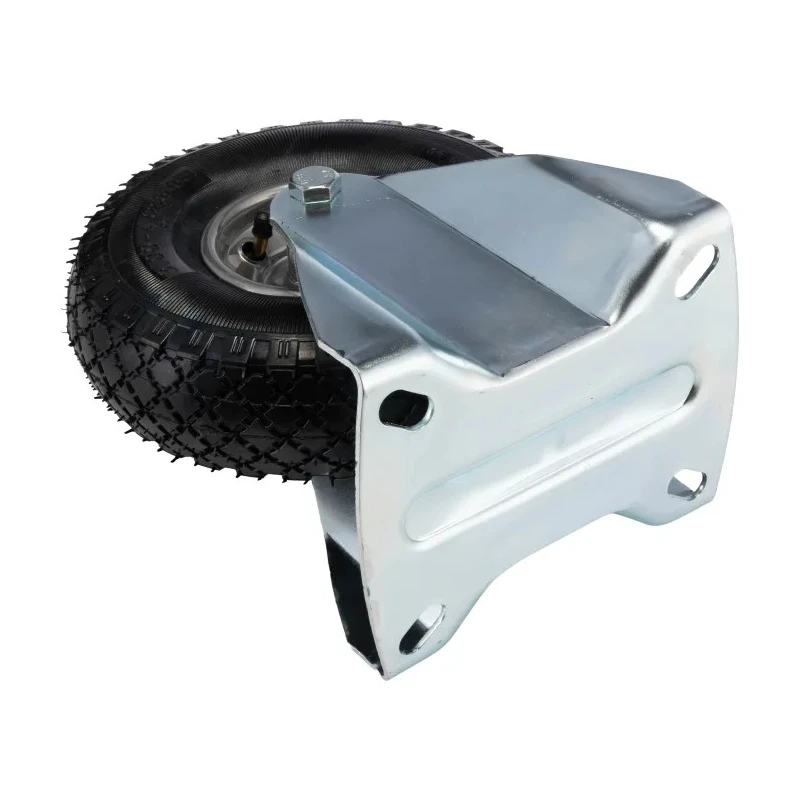 RS PRO Fixed Castor, 150 kg Load Capacity, 260 mm Rubber Wheel, Steel Hub, Roller Bearing, Fixed Rotation 666-7606