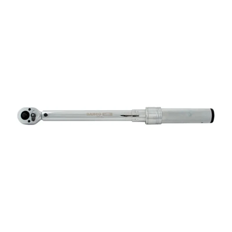 Bahco Click Torque Wrench, 60 to 300 Nm Torque Range, 1/2 in Square Drive, Chrome Finish, 457mm Overall Length 7455-300