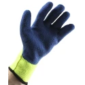 Ansell PowerFlex Yellow Acrylic Work Gloves, Size 10, Latex Coating 80400100