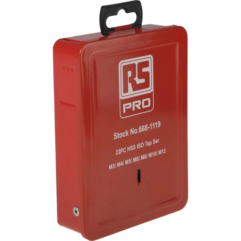RS PRO Tap Set, M3 To M12 Thread, Metric Standard, Hand Tap, HSS Material, 22 Pieces 668-1119