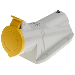 Scame Wall Mount Industrial Power Connector, 2P+PE, 32A, 110V, IP44 Rated, Thermoplastic, OPTIMA-BASE IP44
