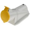 Scame Wall Mount Industrial Power Connector, 2P+PE, 32A, 110V, IP44 Rated, Thermoplastic, OPTIMA-BASE IP44