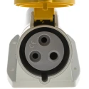 Scame Wall Mount Industrial Power Connector, 2P+PE, 32A, 110V, IP44 Rated, Thermoplastic, OPTIMA-BASE IP44