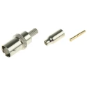 TE Connectivity BNC Series Coaxial Connector Cable Female BNC 50 Ω Straight Body Crimp 5-1634511-1