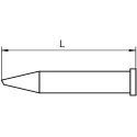 Weller Soldering Iron Tip XT F 1.2 mm Round 37 mm Length, 30° Angle for WP120, WXP120 T0054471899