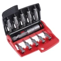 Facom Torx Screwdriver Bit Set, 10 Pieces, Polyamide Box, 1/4 Inch Drive, 25 mm Length E.112PB