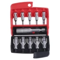 Facom Torx Screwdriver Bit Set, 10 Pieces, Polyamide Box, 1/4 Inch Drive, 25 mm Length E.112PB