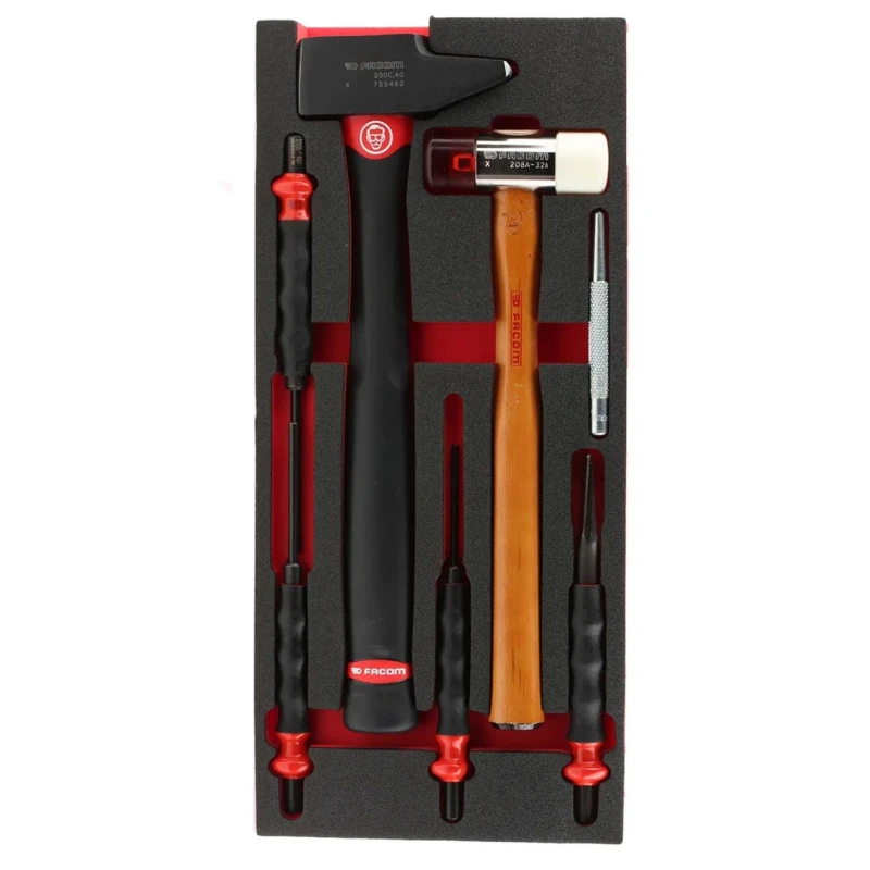 Facom 7 Piece Maintenance Kit Tool Kit with Foam Inlay MODM.MI6PB