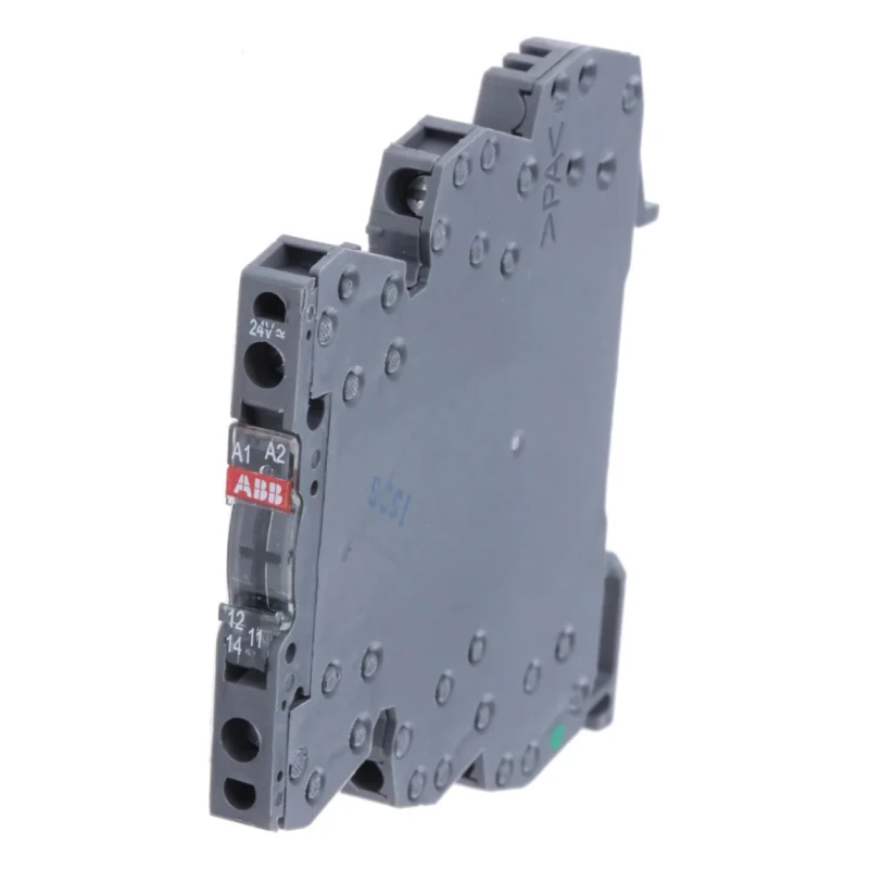 ABB R600 Series Electromechanical Interface Relay, DIN Rail Mount, 24V AC/DC Coil, SPDT 1SNA645005R0700 RB121G-24VUC