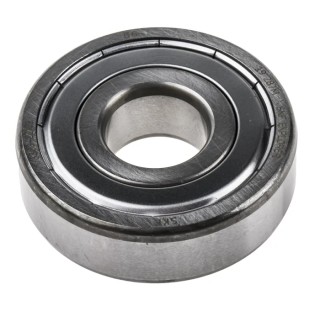 SKF Single Row Deep Groove Ball Bearing 17 mm ID, 47 mm OD, 14 mm Race Width, Shielded Ends, Sheet Metal Cage 6303-2Z/C3