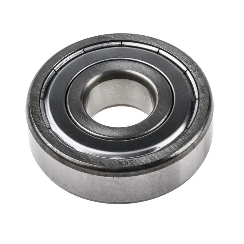 SKF Single Row Deep Groove Ball Bearing 17 mm ID, 47 mm OD, 14 mm Race Width, Shielded Ends, Sheet Metal Cage 6303-2Z/C3