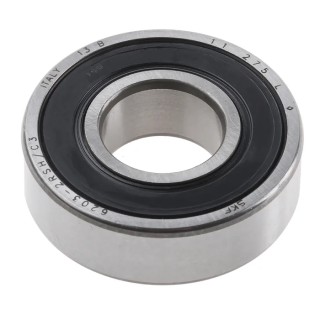 SKF Single Row Deep Groove Ball Bearing 17 mm ID, 40 mm OD, 12 mm Race Width, Sealed Cage 6203-2RSH/C3