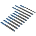 DeWALT Jigsaw Blade Set 10 Pieces Steel Wood Cutting 70mm Length DT2292-QZ