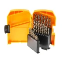 DeWALT 29-Piece HSS-G Metal Drill Bit Set, Twist Type, 1 mm Min - 13 mm Max DT7926-XJ