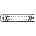 TE Connectivity M Series Female Connector Housing 4 mm Pitch 34 Way 8 Row Straight 926500-1