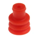 TE Connectivity Superseal Female Seal Plug Plug-In Connector Silicone Housing Red 6.3 x 6.3 x 7.8 mm 282081-1