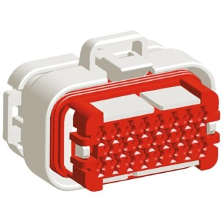 TE Connectivity Ampseal Male Automotive Connector 4 mm Pitch 23 Way 3 Row Straight 770680-2
