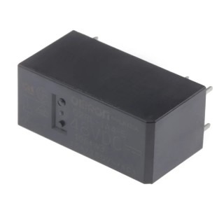 Omron PCB Power Relay, 48V DC Coil, 16A Switching Current, SPST Contact Configuration G2RL-1A4-E DC48