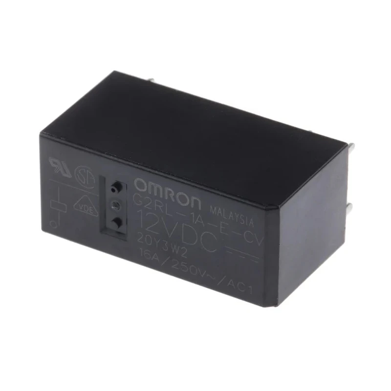Omron PCB Power Relay, 12V DC Coil, 16A Switching Current, SPST Contact Configuration G2RL-1A-E-CV DC12