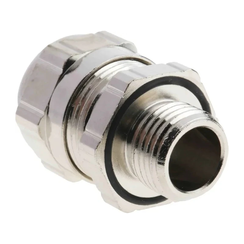 ABB Metallic Nickel Plated Brass Cable Gland M16 Thread 7 mm to 11 mm Cable Diameter IP68 265-0269