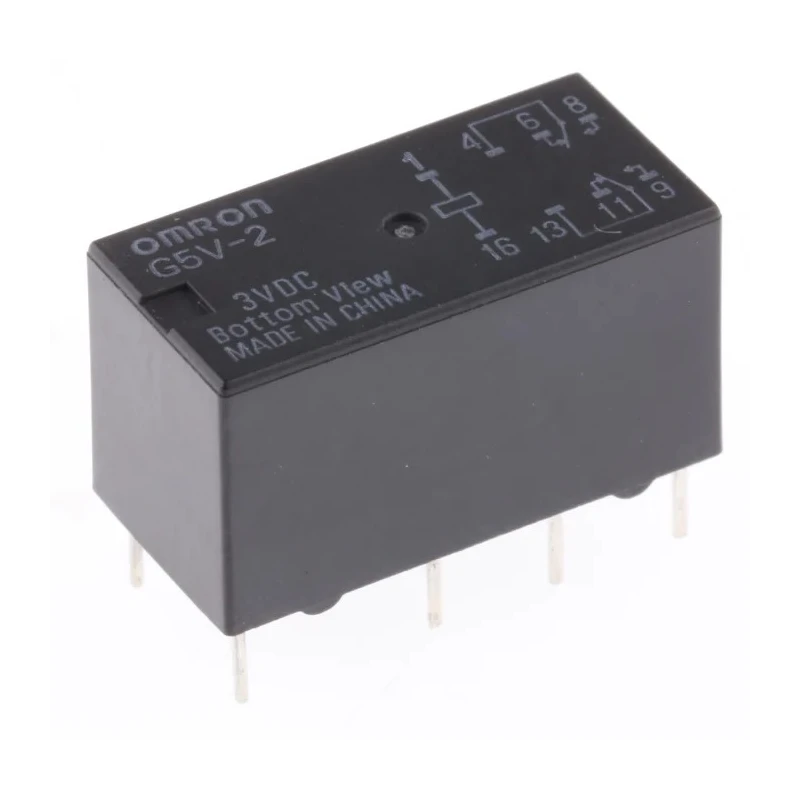Omron PCB Signal Relay 3V dc Coil 2A DPDT G5V-2 3DC