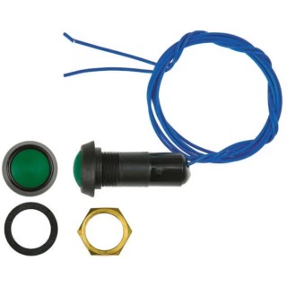 ITW Switches 59 Series Miniature Push Button Switch Momentary Panel 13.6 mm Cutout SPST Clear LED IP67 125V 59-533
