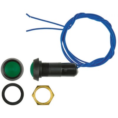 ITW Switches 59 Series Miniature Push Button Switch Momentary Panel 13.6 mm Cutout SPST Clear LED IP67 125V 59-533