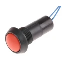 ITW Switches 59 Series Miniature Push Button Switch, Momentary, Panel Mount, 13.6 mm Cutout, SPST, Clear LED, IP67 59-532