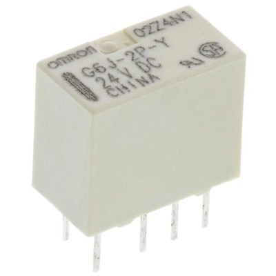 Omron PCB Signal Relay 24V DC Coil 1A DPDT G6J-2P-Y DC24