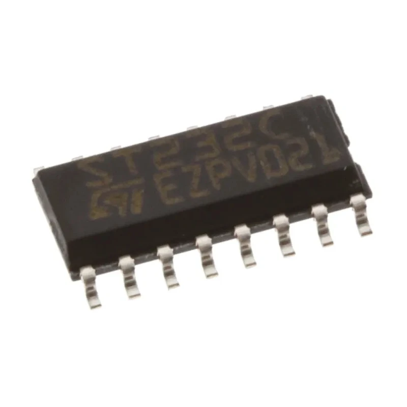 STMicroelectronics 2-Channel CMOS/TTL Line Transceiver, 16-Pin SOP Package, 4.5-5.5V Supply ST232CDR