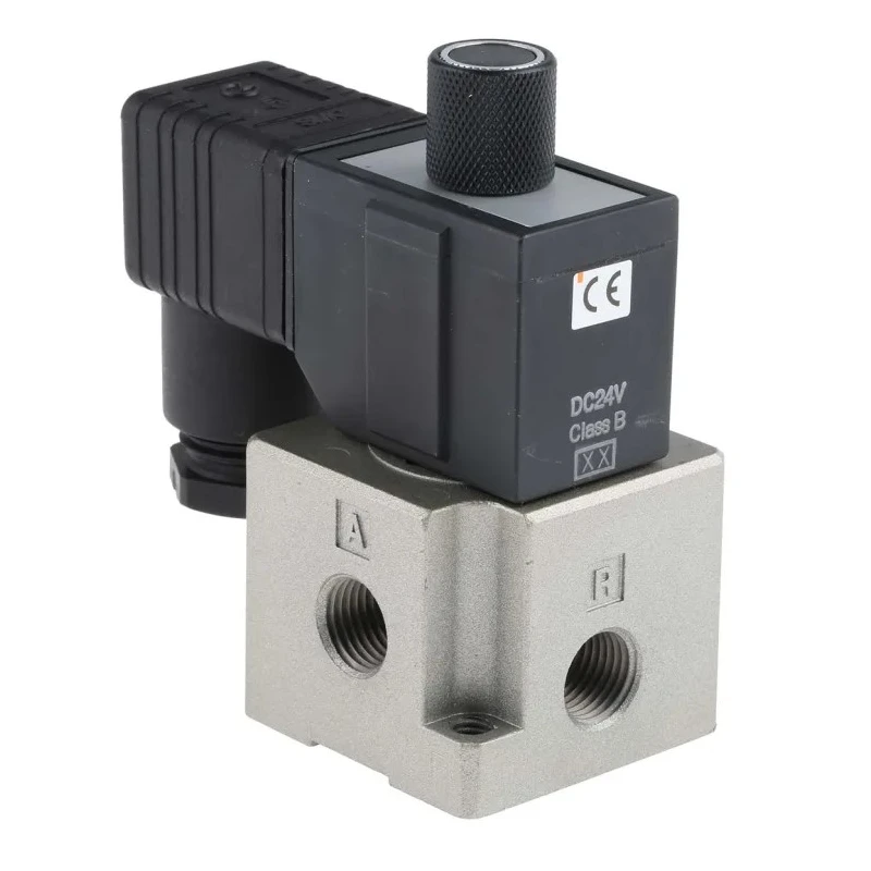 SMC Pneumatic Solenoid Valve 3/2 NC Solenoid G VT317 Series 24V DC 6W Die Cast Aluminium Body 
