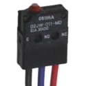 Omron Aratas Pin Plunger Micro Switch, Pre-Wired Terminal, 100mA, 600 V AC, 30 V DC, SPDT, IP67 D2JW-011-MD