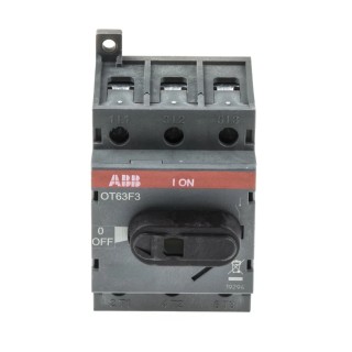 ABB 3-Pole Base Isolator Switch IP20, 63A, 560 kW OT63F3 1SCA105332R1001