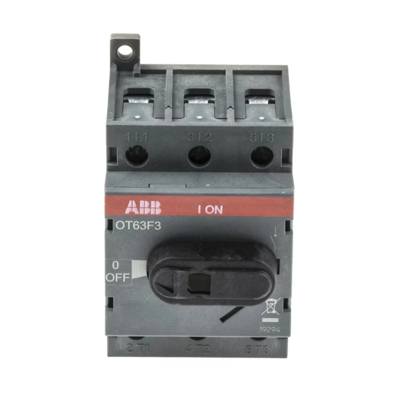 ABB 3-Pole Base Isolator Switch IP20, 63A, 560 kW OT63F3 1SCA105332R1001