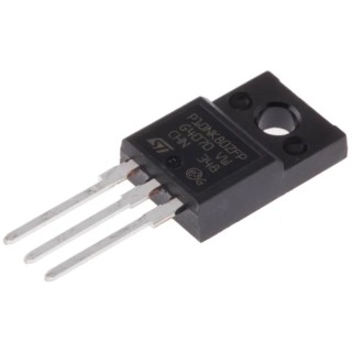 STMicroelectronics MDmesh SuperMESH N-Channel MOSFET 800 V 9 A 40 W TO-220 STP10NK80ZFP