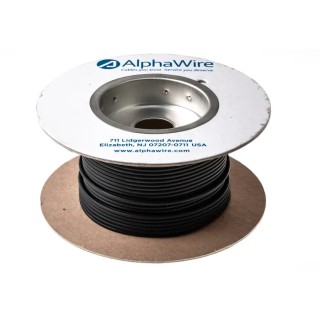 Alpha Wire Ecogen Ecowire Series Black 3.3 mm² Hook Up Wire, 12 AWG, 65x0.25 mm Core Strands, 30m, Modified 6718 BK005