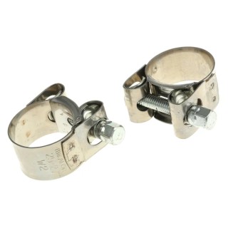 RS PRO Hose & Jubilee Clip Bolt Drive Zinc Plated Steel Bolt Stainless Steel Band 18mm Width 25-27mm ID 265-0180