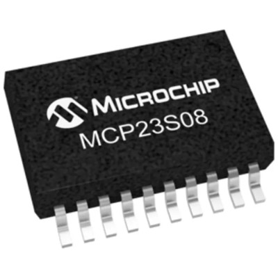 Microchip 8-Channel I/O Expander SPI Interface SSOP 20 Pin MCP23S08-E/SS