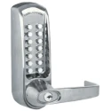 Codelock Steel Mechanical Code Lock with Polished Brass and Brushed Steel Finish CL620BS