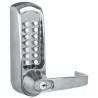 Codelock Steel Mechanical Code Lock with Polished Brass and Brushed Steel Finish CL620BS