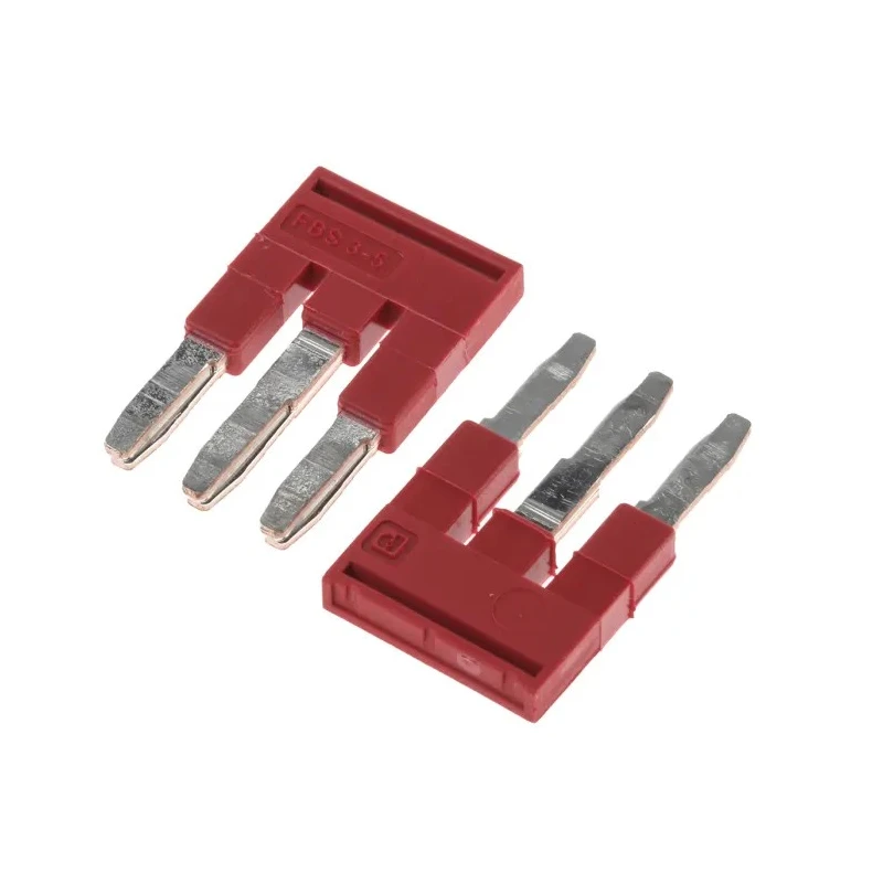 Phoenix Contact Jumper Bar Accessory for CLIPLINE Series Terminal Blocks 24A Red Copper FBS 3-5 3030174
