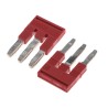 Phoenix Contact Jumper Bar Accessory for CLIPLINE Series Terminal Blocks 24A Red Copper FBS 3-5 3030174
