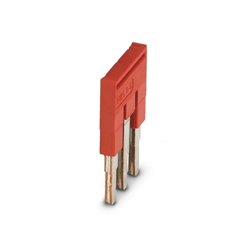 Phoenix Contact Jumper Bar Accessory for CLIPLINE Series Terminal Blocks 24A Red Copper FBS 3-5 3030174