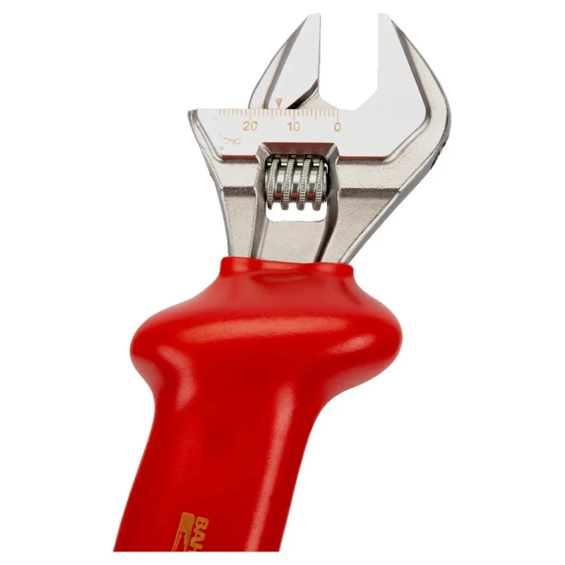 Bahco Adjustable Spanner 43 mm Jaw Capacity 390mm Overall Length Insulated Handle VDE 1000V Approved 8074V