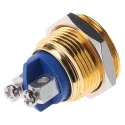 EOZ R Series Momentary Push Button Switch, Panel Mount, 16.2 mm Cutout, SPST, IP65, 48 V dc 250 V ac R16FFGSTAG