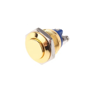 EOZ R Series Panel Mount Momentary Push Button Switch 16.2 mm Cutout, SPST, IP65, 48 V dc 250 V ac R16FRGSTAG