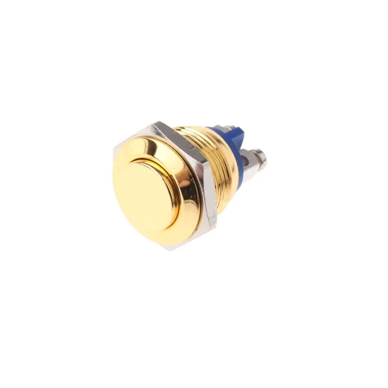 EOZ R Series Panel Mount Momentary Push Button Switch 16.2 mm Cutout, SPST, IP65, 48 V dc 250 V ac R16FRGSTAG