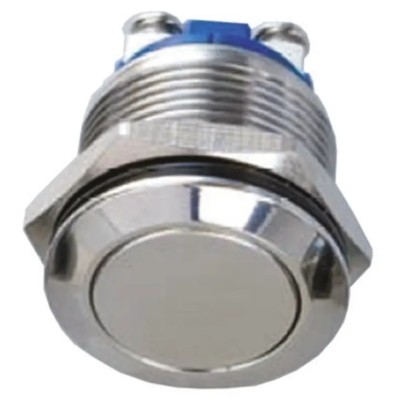 EOZ R Series Momentary Panel Mount Push Button Switch SPST 19.2 mm Cutout IP65 36 V dc R19DFGSTAG