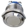 EOZ R Series Momentary Panel Mount Push Button Switch SPST 19.2 mm Cutout IP65 36 V dc R19DFGSTAG