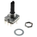 Alps Alpine 24 ppr Pulse Incremental Mechanical Rotary Encoder with 6 mm Flat Shaft, Through Hole EC16B242040R